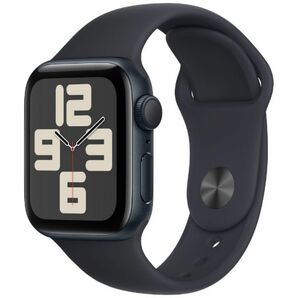  Apple Watch SE GPSモデル 40mmミッドナイトアルミニウムケースとミッドナイトスポーツバンド 