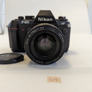 Nikon F-501 MF-19 ニコン フィルムカメラ 一眼レフ Nikon Lens Series E 36-72mm f3.5 レンズ セット #C17の画像2