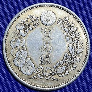 貿易銀 明治8年1円銀貨 (比重10.24) (明治ハ年一圓銀貨)の画像8