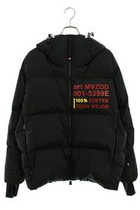 モンクレールグルノーブル MONCLER GRENOBLE MAZOD サイズ:4 ラバーワッペンデザイン 止水ジップアップダウンジャケット 中古 BS99