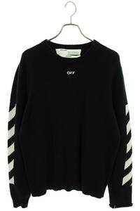 オフホワイト OFF-WHITE OMHE023S20G73022 サイズ:XL バックアロージャガードクルーネックニット 中古 BS99