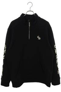 クロムハーツ Chrome Hearts Y NOT SLO RIDE 1 2 ZIP サイズ:XL 袖刺繍ハーフジップブルゾン 中古 SJ02