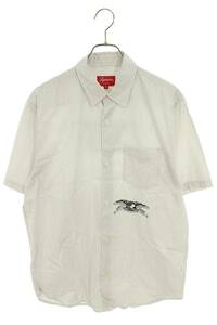 シュプリーム SUPREME ANTIHERO S/S SHIRT サイズ:M アンタイヒーローストライプ半袖シャツ 中古 BS99