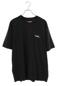 シュプリーム SUPREME 24SS Washed Tag S/S Top Tee サイズ:XL ウォッシュド加工ロゴ刺繍Tシャツ 中古 NO05