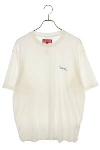 シュプリーム SUPREME 24SS Washed Tag S/S Top Tee サイズ:L ウォッシュド加工ロゴ刺繍Tシャツ 中古 OM10