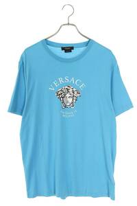 ヴェルサーチェ Versace 21SS A88659 サイズ:XL メデューサロゴプリントTシャツ 中古 SB01