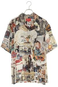 シュプリーム SUPREME 21SS Dash's Wall Rayon S/S Shirt サイズ:L ダッシュウォールレーヨン半袖シャツ 中古 SB01