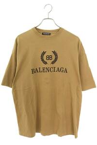 バレンシアガ BALENCIAGA 578139 TEV52 サイズ:S BBロゴプリントTシャツ 中古 OM10