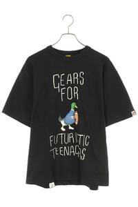 ヒューマンメイド HUMAN MADE HM26TE002 サイズ:XL ダックプリントTシャツ 中古 FK04