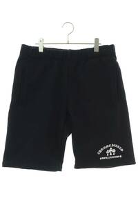 クロムハーツ Chrome Hearts Y NOT Cemetery Cross Sweat Shorts サイズ:M セメタリークロススウェットハーフパンツ 中古 OS06