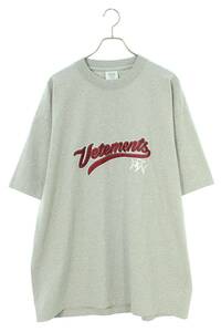 ヴェトモン VETEMENTS 18SS MSS18TR37 サイズ:M ベースボールロゴオーバーサイズTシャツ 中古 SB01