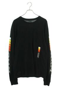 クロムハーツ Chrome Hearts CH L/S /1 サイズ:L ネオンバーロゴバックプリント長袖カットソー 中古 OM10