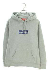 シュプリーム SUPREME 19AW Bandana Box Logo Hooded Sweatshirt サイズ:L バンダナボックスロゴプルオーバーパーカー 中古 SB01