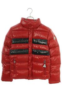 モンクレール MONCLER THOMAS/Z7HJ508 サイズ:0 ロゴワッペン付ボーダーダウンジャケット 中古 BS99