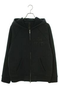 クロムハーツ Chrome Hearts HD ZIP GYM U PAPER JAM サイズ:M ラベル付きクロスパッチパーカー 中古 OS06