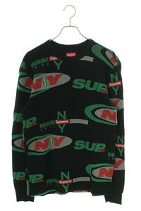 シュプリーム SUPREME 18AW NY Waffle Thermal サイズ:S NYロゴワッフルサーマル長袖カットソー 中古 OM10