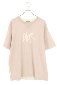 ディオール DIOR 20AW 033J625E0554 サイズ:XXL DIOR AND SHAWNロゴプリントTシャツ 中古 OM10