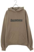 バレンシアガ BALENCIAGA 23SS 729361 TNVL2 サイズ:XS クラッシュ加工プルオーバーパーカー 中古 SB01_画像1