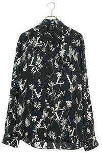  Louis Vuitton LOUISVUITTON 20AW RM202M XEQ HJS11W size :XL LV leaf silk long sleeve shirt used SS13