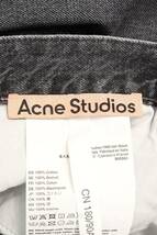 アクネストゥディオズ ACNE STUDIOS 1989 Ash Black サイズ:33インチ ルーズフィットウォッシュド加工デニムパンツ 中古 SB01_画像3