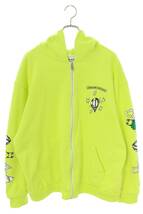 クロムハーツ Chrome Hearts PPO HRDWR GRN HD ZIP サイズ:XXL MATTY BOYプリントハードウェアグリーンジップパーカー 中古 OM10_画像1