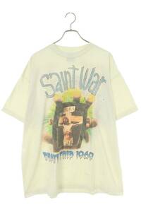 セントマイケル SAINT MICHAEL 24SS SM-YS8-0000-007 サイズ:XXL SAINT WARプリントTシャツ 中古 SB01