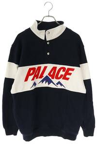 パレス Palace PWOPPA SWEAT サイズ:M ロゴパッチハーフボタンスウェット 中古 BS99