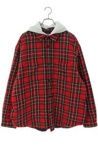 シュプリーム SUPREME 23AW Tartan Flannel Hooded Shirt サイズ:XL フード付きタータンチェック長袖シャツ 中古 BS99