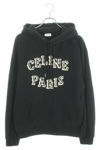 セリーヌバイエディスリマン CELINE 23AW 2Y03E670Q.38XC サイズ:L ウエスタンロゴルーズフィットプルオーバーパーカー 中古 SB01