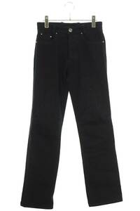 クロムハーツ Chrome Hearts DNM PANTS BLK/デニムパンツ サイズ:ー 旧式フレアニーステッチデニムパンツ 中古 SJ02