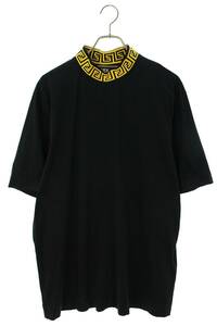 フェンディ FENDI ヴェルサーチェ 12CPF-22-102 サイズ:L モックネックロゴTシャツ 中古 SB01