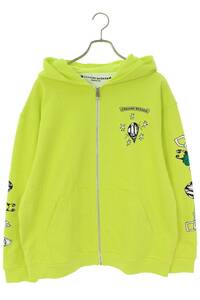 クロムハーツ Chrome Hearts PPO HRDWR GRN HD ZIP サイズ:XL MATTY BOYプリントハードウェアグリーンジップパーカー 中古 OM10