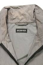 バレンシアガ BALENCIAGA 534317 TDO05 サイズ:46 ロゴプリントポプリンシャツブルゾン 中古 SB01_画像3