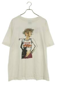 セントマイケル SAINT MICHAEL SM-A21-0000-006 サイズ:XL WarriorAngelsガールプリントTシャツ 中古 FK04