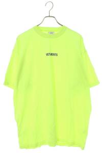 ヴェトモン VETEMENTS 22SS UE52TR120Y サイズ:M ロゴラベルオーバーサイズTシャツ 中古 OM10