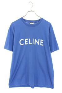 セリーヌバイエディスリマン CELINE by Hedi Slimane 21SS 2X681501F サイズ:S ルーズフィットロゴプリントTシャツ 中古 OM10