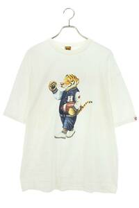 ヒューマンメイド HUMAN MADE HM26TE001 GRAPHIC T-SHIRT #1 サイズ:XL タイガープリントTシャツ 中古 SB01
