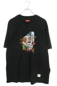 シュプリーム SUPREME 21SS Clown Sequin S/S Top サイズ:XL スパンコールピエロデザインTシャツ 中古 OM10