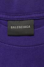 バレンシアガ BALENCIAGA 612965 TNVG9 サイズ:M ロゴ刺繍Tシャツ 中古 NO05_画像3