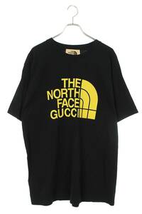 グッチ GUCCI ノースフェイス 616036 XJDCL サイズ:M オーバーサイズロゴTシャツ 中古 OM10