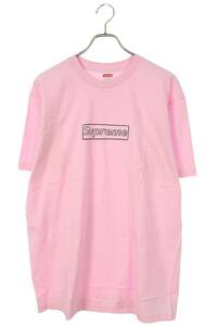 シュプリーム SUPREME 21SS KAWS Chalk Logo Tee サイズ:L カウズチョークボックスロゴTシャツ 中古 FK04