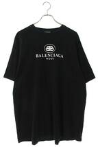 バレンシアガ BALENCIAGA 570803 TFV76 サイズ:L BBロゴプリントTシャツ 中古 SS13_画像1