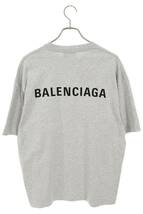 バレンシアガ BALENCIAGA 21SS 612966 TIVG5 サイズ:XS バックロゴプリントTシャツ 中古 SS13_画像2