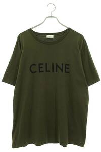 セリーヌバイエディスリマン CELINE by Hedi Slimane 2X681501F ルーズフィットロゴプリントTシャツ 中古 SS13