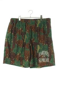 シュプリーム SUPREME 23SS Hardies Camo Basketball Shorts サイズ:XL メッシュバスケットボールハーフパンツ 中古 SB01