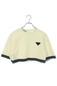 プラダ PRADA GFT012 S221 10G1 サイズ:38 セルビッジデニム トップTシャツ 中古 SB01