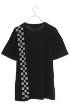 ルイヴィトン LOUISVUITTON 21SS RM211 ZLW HKN86W サイズ:XL ダミエストライプジャガードTシャツ 中古 GZ11_画像2