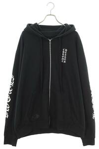 クロムハーツ Chrome Hearts SWTSHRT HD ZIP サイズ:XL アームロゴプリントジップアップパーカー 中古 SJ02