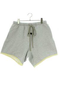 フォグ FOG ESSENTIALS SWEAT SHORTS Light Heather Grey サイズ:M ドローコードスウェットハーフパンツ 中古 OM10