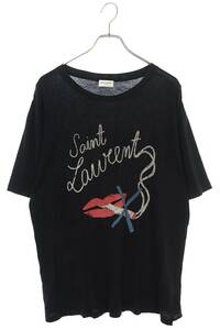  sun rolan Paris SAINT LAURENT PARISsmo- King print T-shirt used BS99